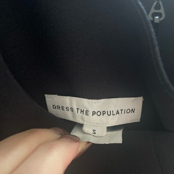 Dress the Population One Shoulder Black Dress - Picture 4 of 5